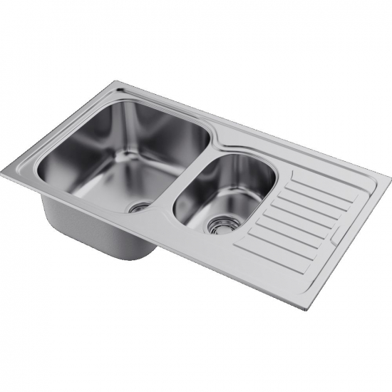 Мойка для кухни OMOIKIRI Kashiogawa 86-2 IN двухчашевая 860х500x0,7 мм