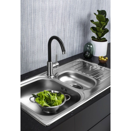 Мойка для кухни OMOIKIRI Kashiogawa 86-2 IN двухчашевая 860х500x0,7 мм