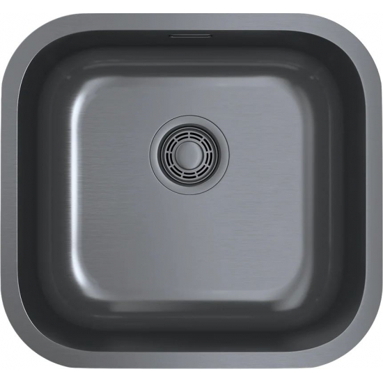 Мойка для кухни OMOIKIRI Omi 44-U/I GM 445х415x0,8 мм, воронёная сталь