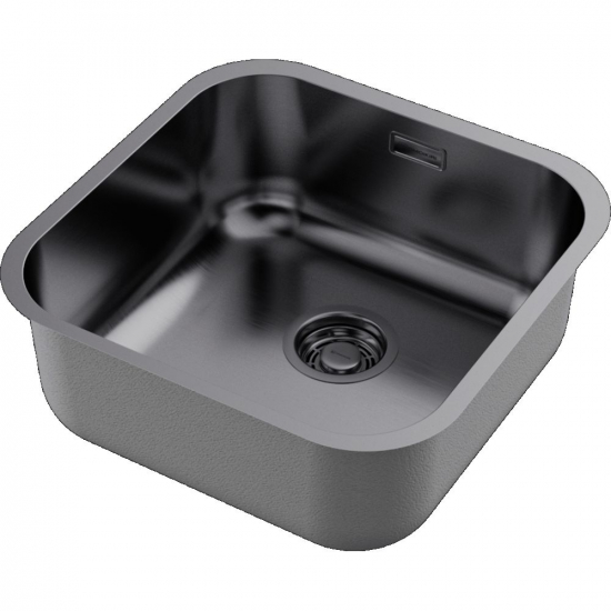 Мойка для кухни OMOIKIRI Omi 44-U/I GM 445х415x0,8 мм, воронёная сталь