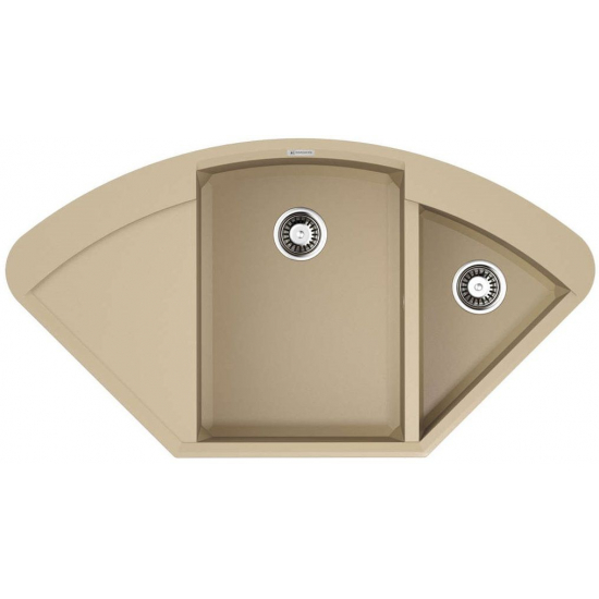 Мойка для кухни OMOIKIRI Sakaime 105C 1.5 чаши+крыло 1057х575 мм угловая, шампань