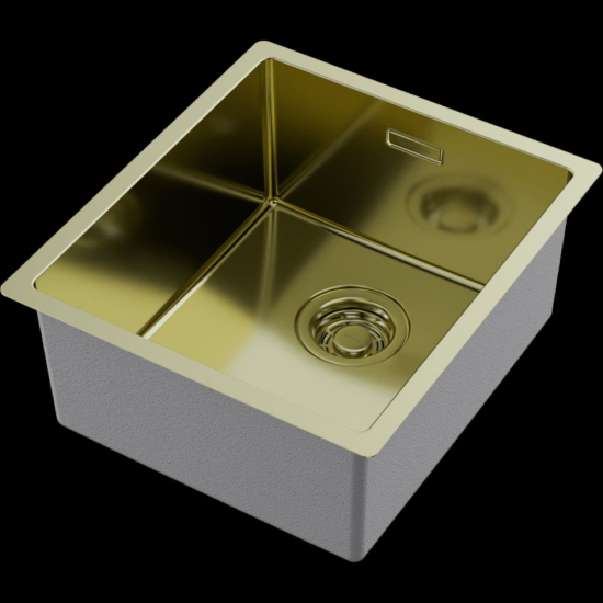Мойка для кухни OMOIKIRI Tadzava 39-U/I LG 390х440x1 мм, золото