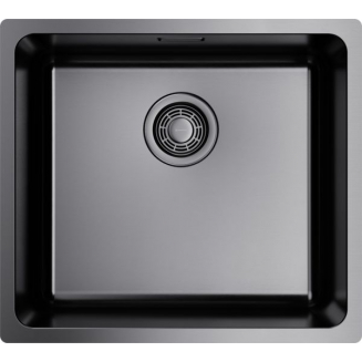 Мойка для кухни OMOIKIRI Tadzava 49-U/I GM 490х440x0,8 мм, воронёная сталь