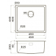 Мойка для кухни OMOIKIRI Tadzava 49-U/I IN 490х440x0,8 мм