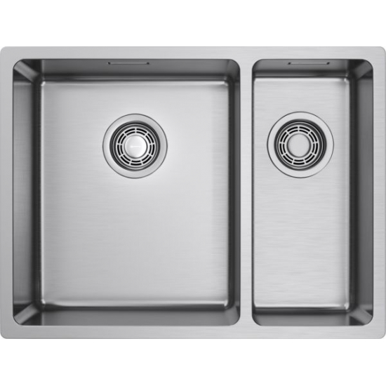 Мойка для кухни OMOIKIRI Tadzava 58-2-U/I Ultra 15-L IN двухчашевая 580х440x1 мм, левая