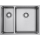 Мойка для кухни OMOIKIRI Tadzava 58-2-U/I Ultra 15-R IN двухчашевая 580х440x1 мм, правая