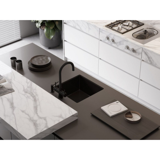 Мойка для кухни OMOIKIRI Taki 44-U/IF GB 440х440x1,2 мм, графит