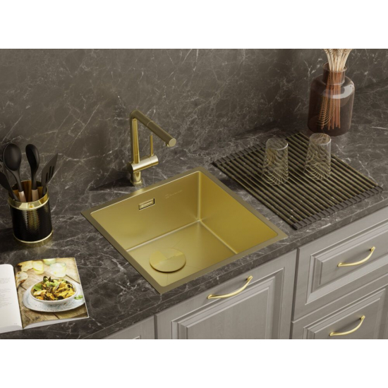 Мойка для кухни OMOIKIRI Taki 44-U/IF LG 440х440x1,2 мм, золото