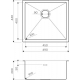 Мойка для кухни OMOIKIRI Taki 49-U/IF GB 490х440x1,2 мм, графит