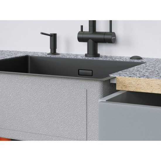 Мойка для кухни OMOIKIRI Taki 54-U/IF Side SF GB 540х440x1,2 мм, графит