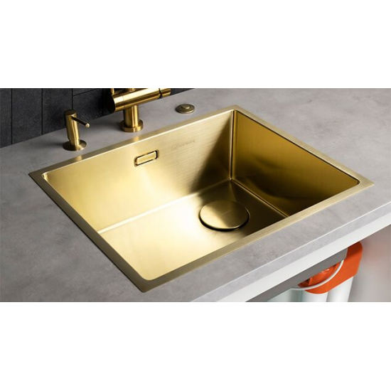 Мойка для кухни OMOIKIRI Taki 54-U/IF Side SF LG 540х440x1,2 мм, золото