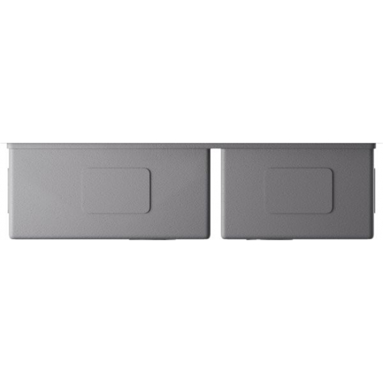 Мойка для кухни OMOIKIRI Taki 85-2-LB-U/IF Side GB двухчашевая 850х440x1,2 мм, графит