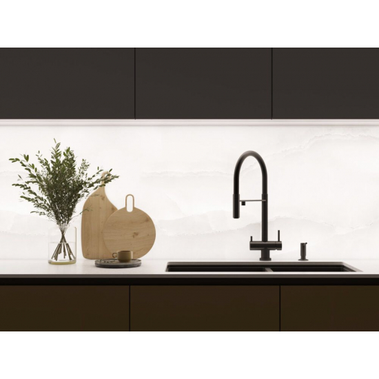 Мойка для кухни OMOIKIRI Taki 85-2-LB-U/IF Side GB двухчашевая 850х440x1,2 мм, графит