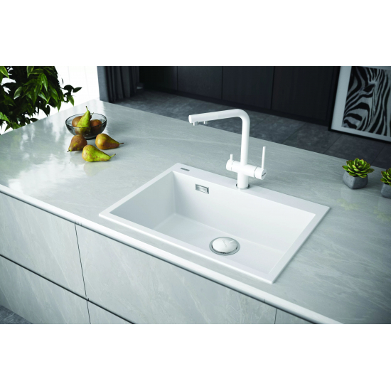 Мойка для кухни PAULMARK Decoration 69 690х500 мм, white