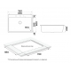 Мойка для кухни PAULMARK Decoration 76 760х500 мм, white