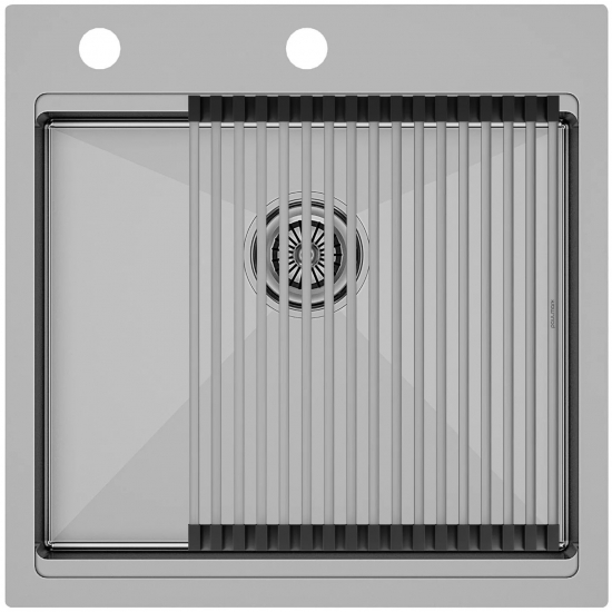 Мойка для кухни PAULMARK Kroner-Pro 51 510х510x1,2 мм, сталь