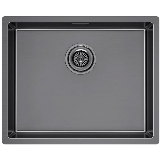 Мойка для кухни PAULMARK Lassan 54 UNI 540х440x1 мм, воронёная сталь