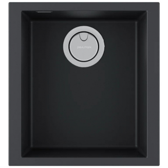Мойка для кухни PAULMARK Neo Classic 41 410х435 мм подстольная, anthracite
