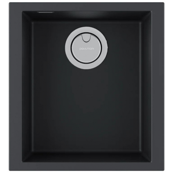 Мойка для кухни PAULMARK Neo Classic 41 410х435 мм подстольная, anthracite