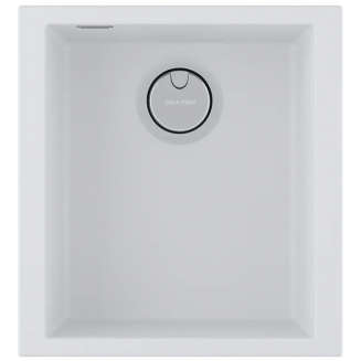 Мойка для кухни PAULMARK Neo Classic 41 410х435 мм подстольная, white