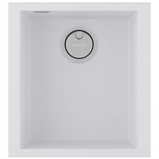 Мойка для кухни PAULMARK Neo Classic 41 410х435 мм подстольная, white