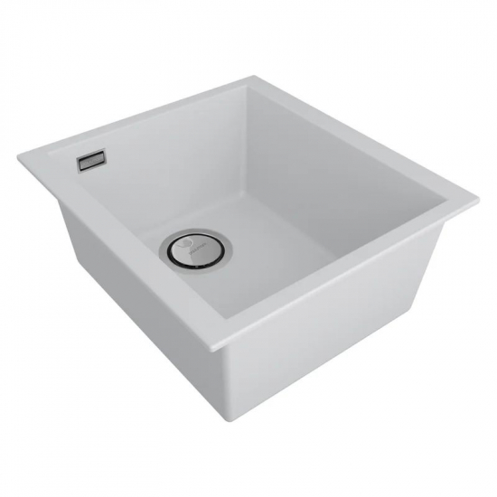 Мойка для кухни PAULMARK Neo Classic 41 410х435 мм подстольная, white