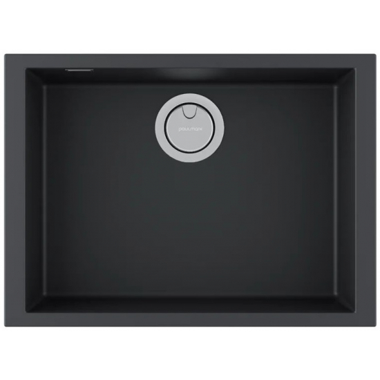 Мойка для кухни PAULMARK Neo Classic 60 600х435 мм подстольная, anthracite