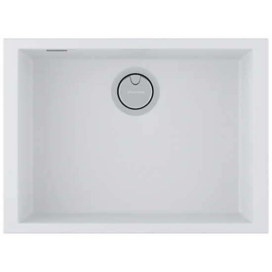 Мойка для кухни PAULMARK Neo Classic 60 600х435 мм подстольная, white