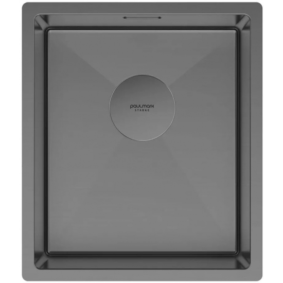 Мойка для кухни PAULMARK Next 38 UNI 380х440x1,2 мм, воронёная сталь