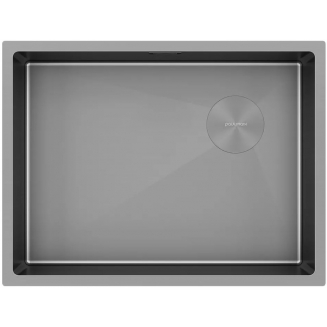 Мойка для кухни PAULMARK Next-Skew 58 UNI 580х440x1,2 мм, матовый серый