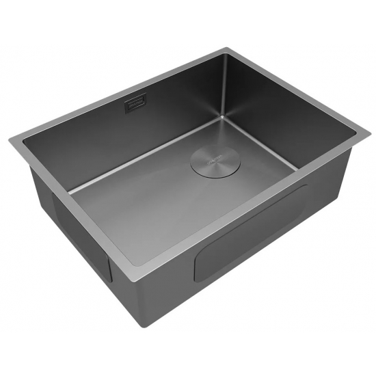 Мойка для кухни PAULMARK Next-Skew 58 UNI 580х440x1,2 мм, матовый серый