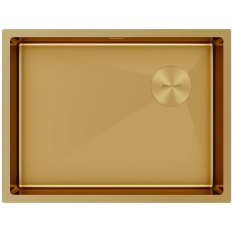 Мойка для кухни PAULMARK Next-Skew 58 UNI 580х440x1,2 мм, золото