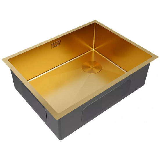 Мойка для кухни PAULMARK Next-Skew 58 UNI 580х440x1,2 мм, золото