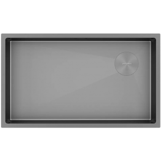 Мойка для кухни PAULMARK Next-Skew 74 UNI 740х440x1,2 мм, матовый серый