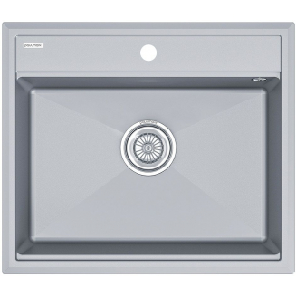 Мойка для кухни PAULMARK Stepia 60 590х510 мм, серый металлик