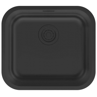 Мойка для кухни PAULMARK Vello 48 UNI 480х430x0,8 мм, матовый чёрный