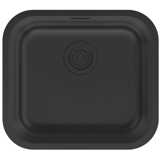 Мойка для кухни PAULMARK Vello 48 UNI 480х430x0,8 мм, матовый чёрный