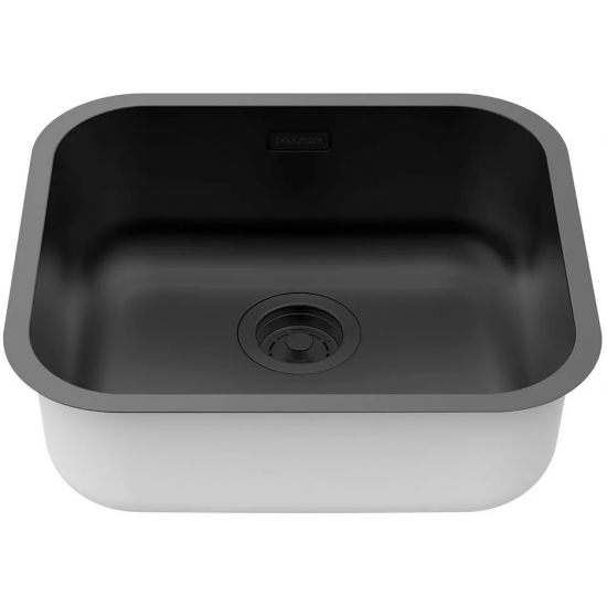 Мойка для кухни PAULMARK Vello 48 UNI 480х430x0,8 мм, матовый чёрный