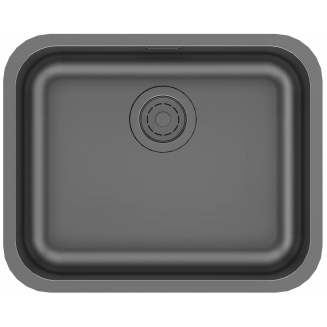 Мойка для кухни PAULMARK Vello 53 UNI 533х433x0,8 мм, воронёная сталь