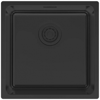 Мойка для кухни PAULMARK Yuni 44 UNI 440х440x1 мм, матовый чёрный