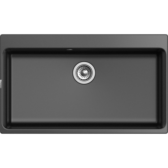 Мойка для кухни RIVELATO Axel 90 870х520 мм кварцевая, nero