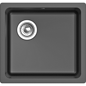 Мойка для кухни RIVELATO Berkana 45 485х455 мм кварцевая, antracite