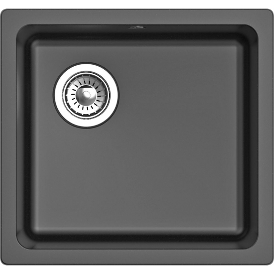 Мойка для кухни RIVELATO Berkana 45 485х455 мм кварцевая, antracite