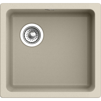 Мойка для кухни RIVELATO Berkana 45 485х455 мм кварцевая, beige scuro