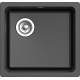 Мойка для кухни RIVELATO Berkana 45 485х455 мм кварцевая, nero