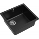 Мойка для кухни RIVELATO Berkana 45 485х455 мм кварцевая, nero