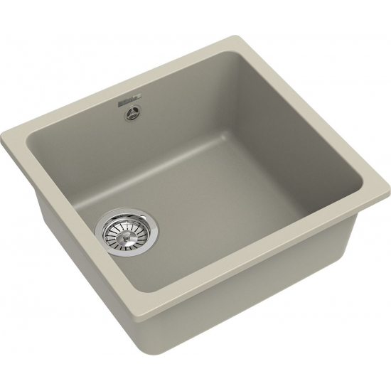 Мойка для кухни RIVELATO Berkana 45 485х455 мм кварцевая, topazio