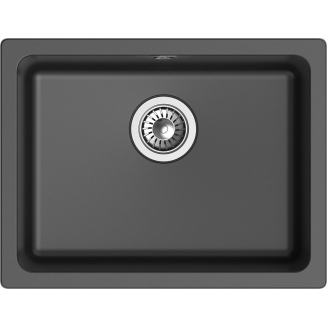 Мойка для кухни RIVELATO Berkana 50 560х430 мм кварцевая, antracite