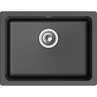 Мойка для кухни RIVELATO Berkana 50 560х430 мм кварцевая, nero