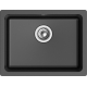 Мойка для кухни RIVELATO Berkana 50 560х430 мм кварцевая, nero